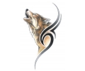  Roofdieren tattoo voorbeeld Huilende wolf